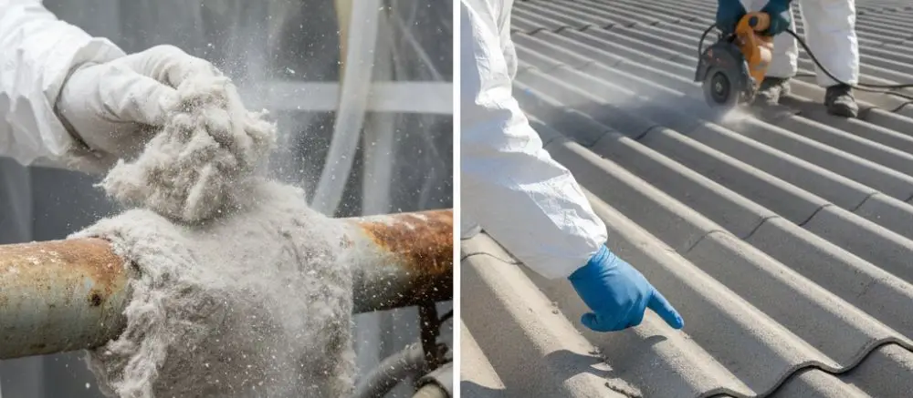 Diferencia entre amianto friable y no friable: Riesgos y métodos de retirada