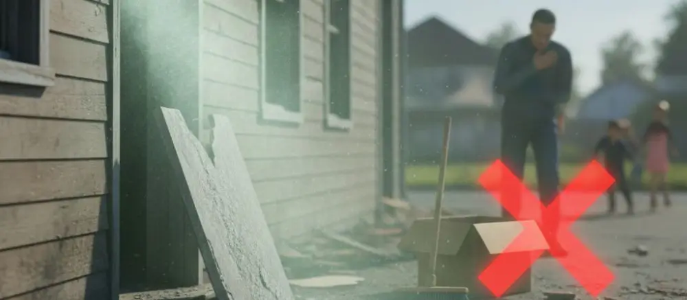 Los 5 errores más comunes al intentar retirar amianto sin profesionales